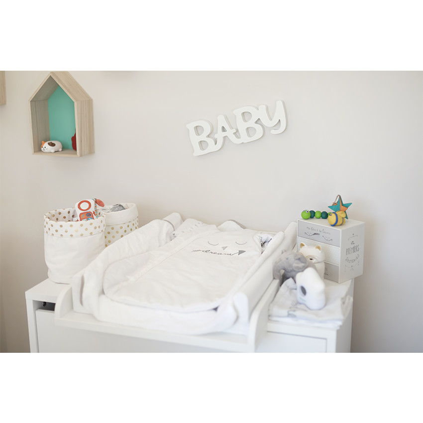 Saco de dormir en popelina con mangas extraíbles. 