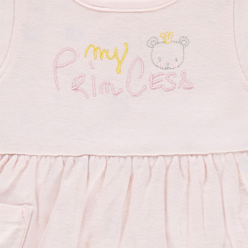 Conjunto de mono largo con efecto 2 en 1 con camiseta de manga larga 