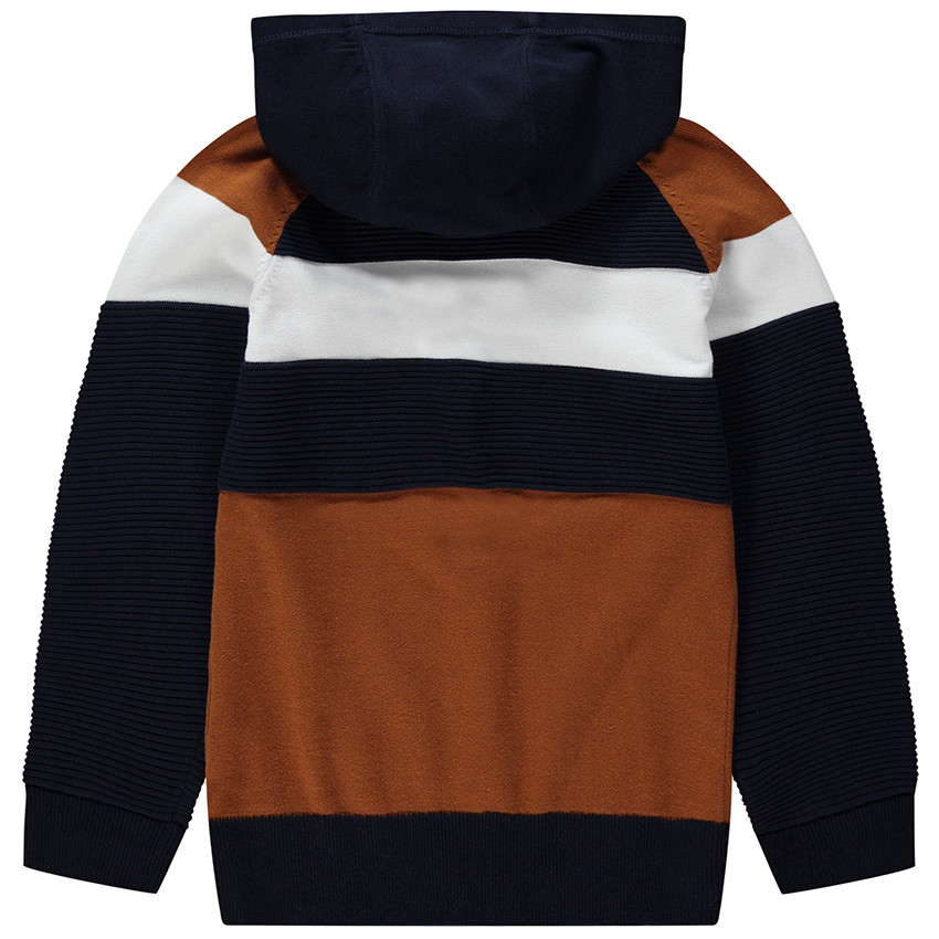 Jersey de punto con capucha con punto otomano  