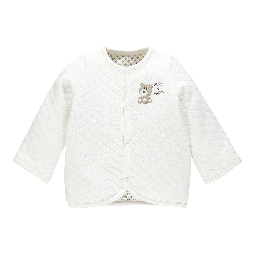 Chaleco manga larga reversible de algodón bio 