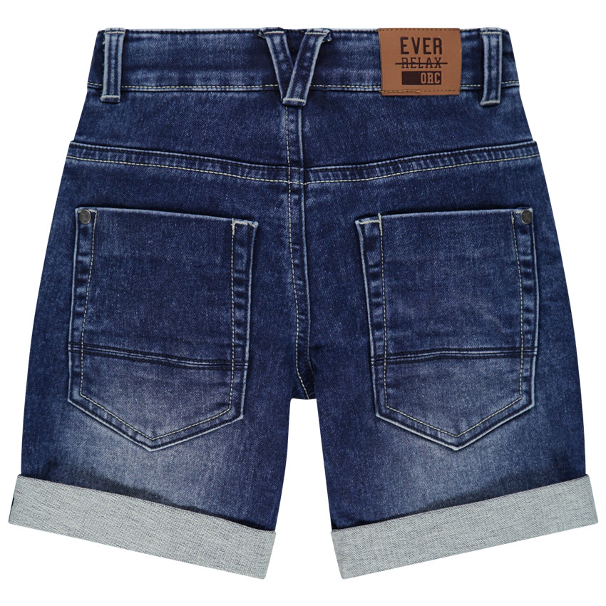 pantalon corto  vaquero efecto used  