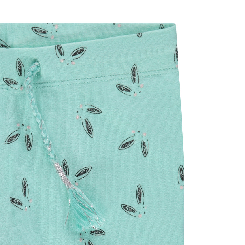 Pijama de punto con camiseta con forma cuadrada y pantalón estampado  Additional Pijama de punto con camiseta con forma cuadrada y pantalón estampado
