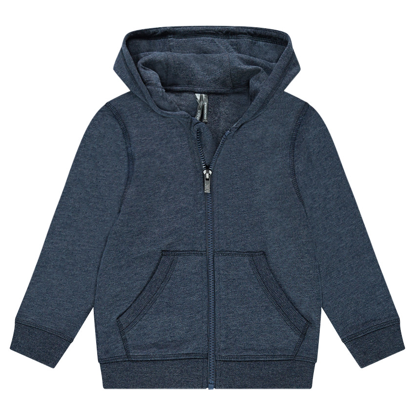 Chaqueta de felpa con capucha con cremallera 