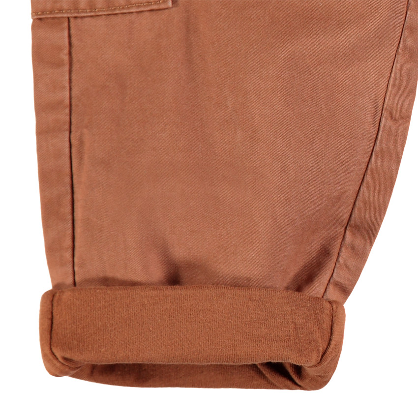 Pantalon surteint en toile style cargo badges Smiley Baby  