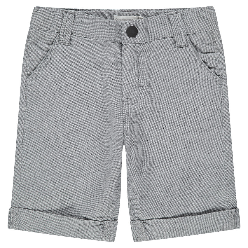 Bermudas de algodón de fantasía jaspeadas 