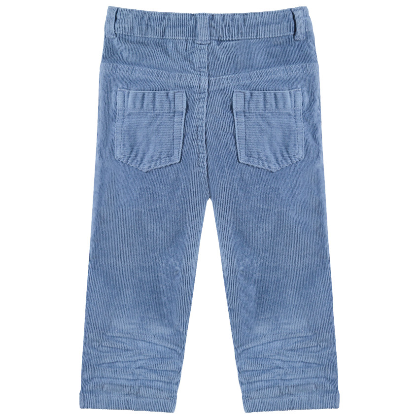 Pantalón de terciopelo de milrayas con bolsillos 