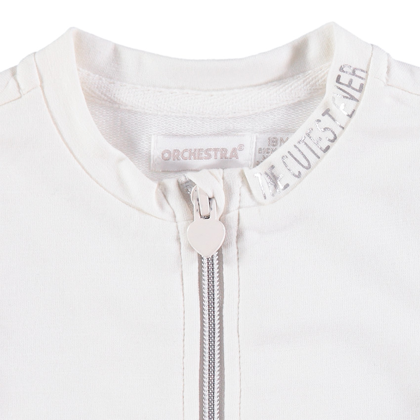 Chaqueta de felpa con volantes 