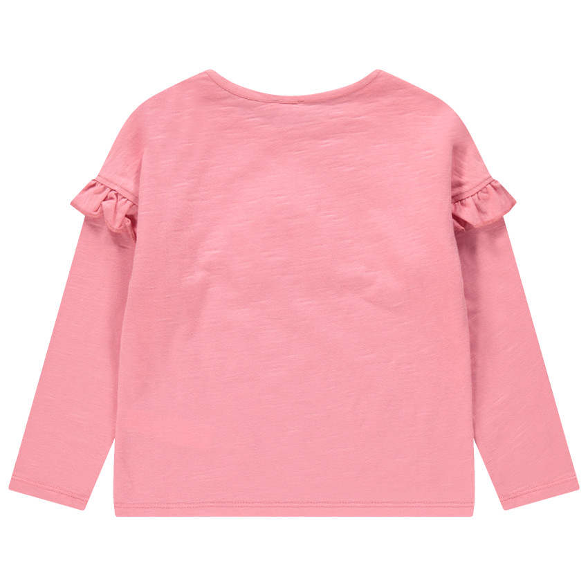 Camiseta de manga larga con volantes e arcoíris con pompones  Additional Camiseta de manga larga con volantes e arcoíris con pompones