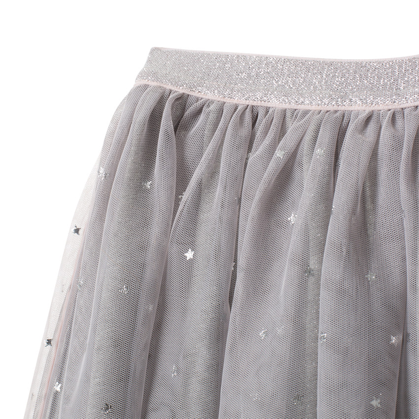 Jupe courte en tulle à étoiles 