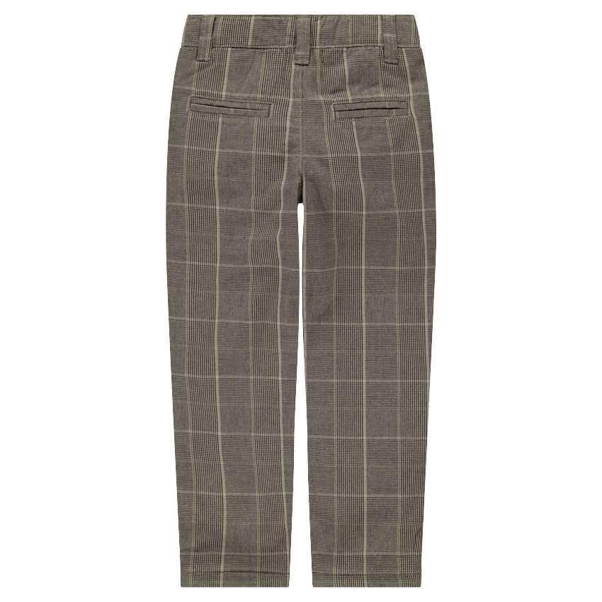 Pantalón de algodón de cuadros con Príncipe de Gales 