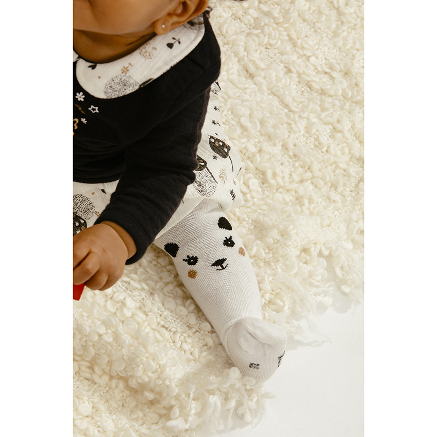 Pack de 2 leotardos grueso motivo  oso de jacquard  Additional Pack de 2 leotardos grueso motivo  oso de jacquard
