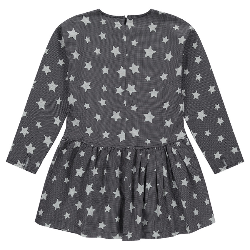 Júnior - Vestido de manga larga con estrellas all-over 
