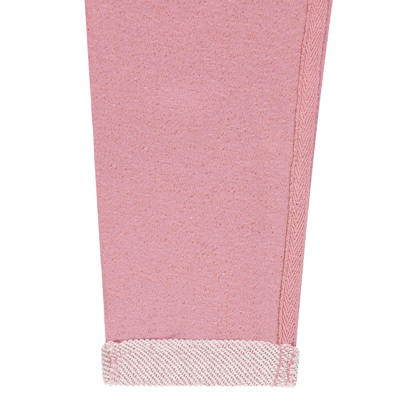 Pantalón de chándal de felpa con mezcla de hilo plateado.  Additional Pantalón de chándal de felpa con mezcla de hilo plateado.