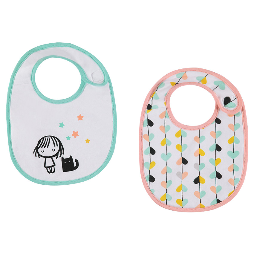 Pack de baberos de punto de fantasía 