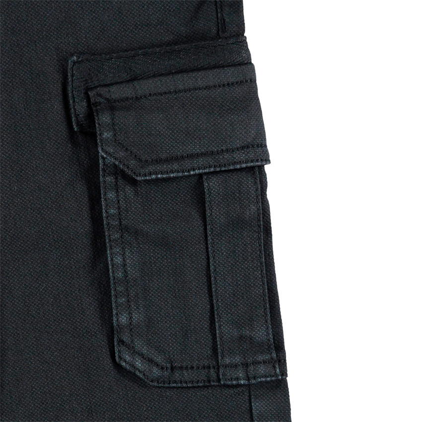 Pantalon cargo droit uni pour enfant garçon 