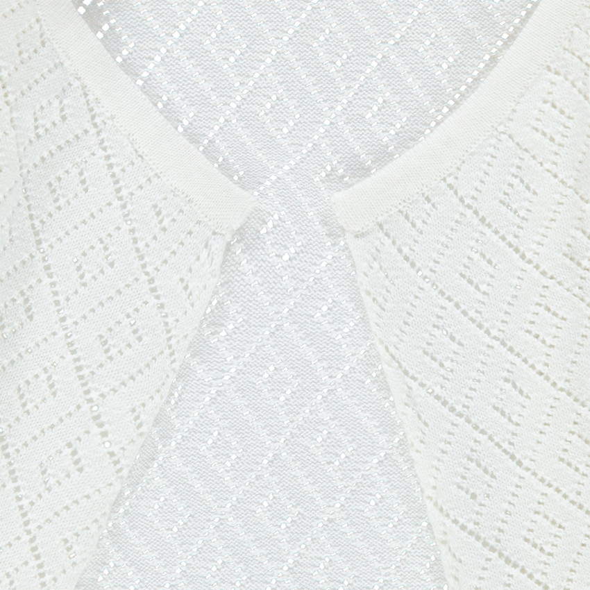 Chaqueta de punto calado all over 