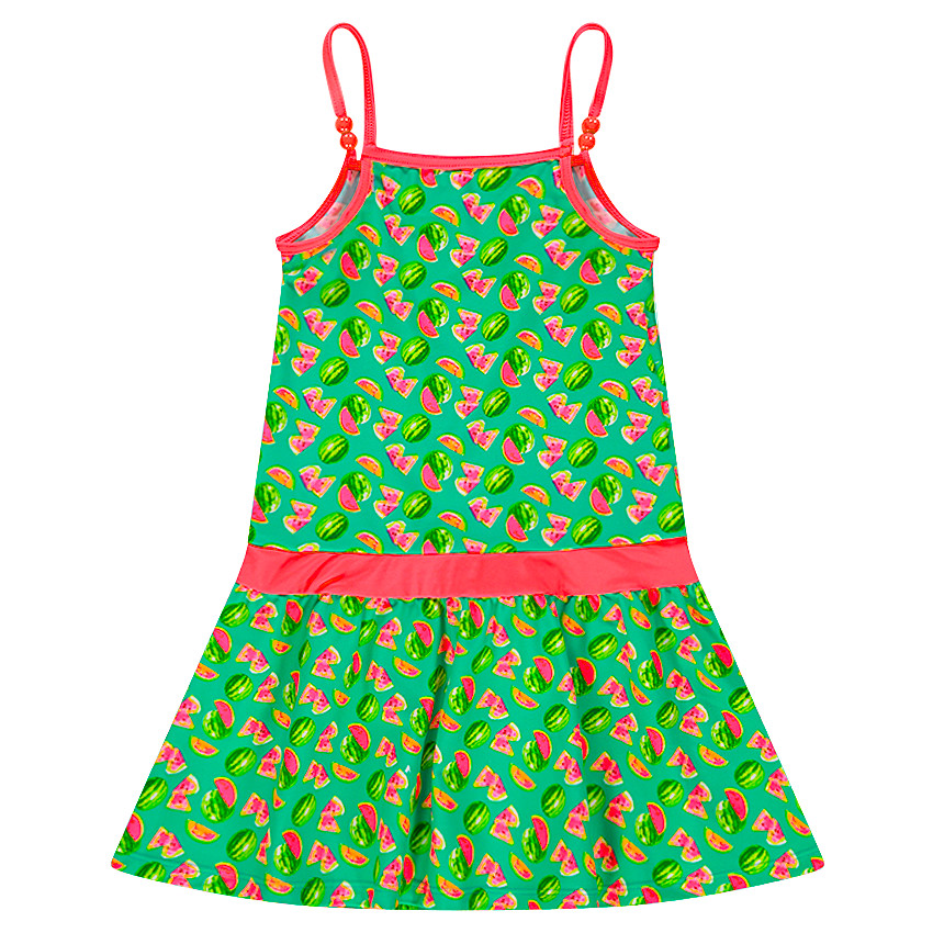 Vestido de playa con estampado de sandía 