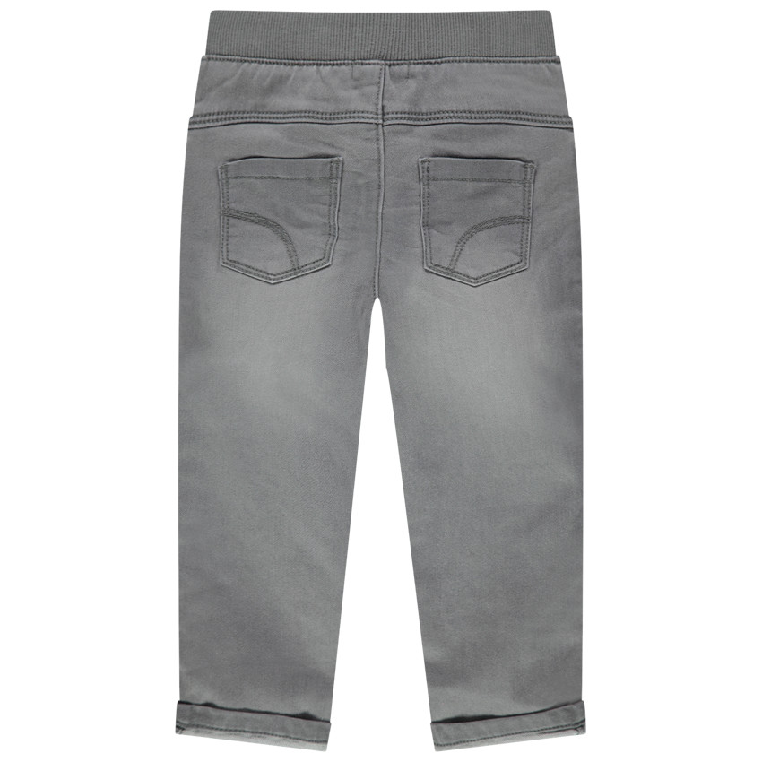 Vaquero slim efecto usado con cintura elástica   