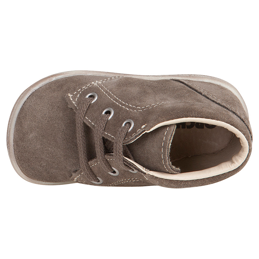 Botas bajas de piel serraje uniformes 
