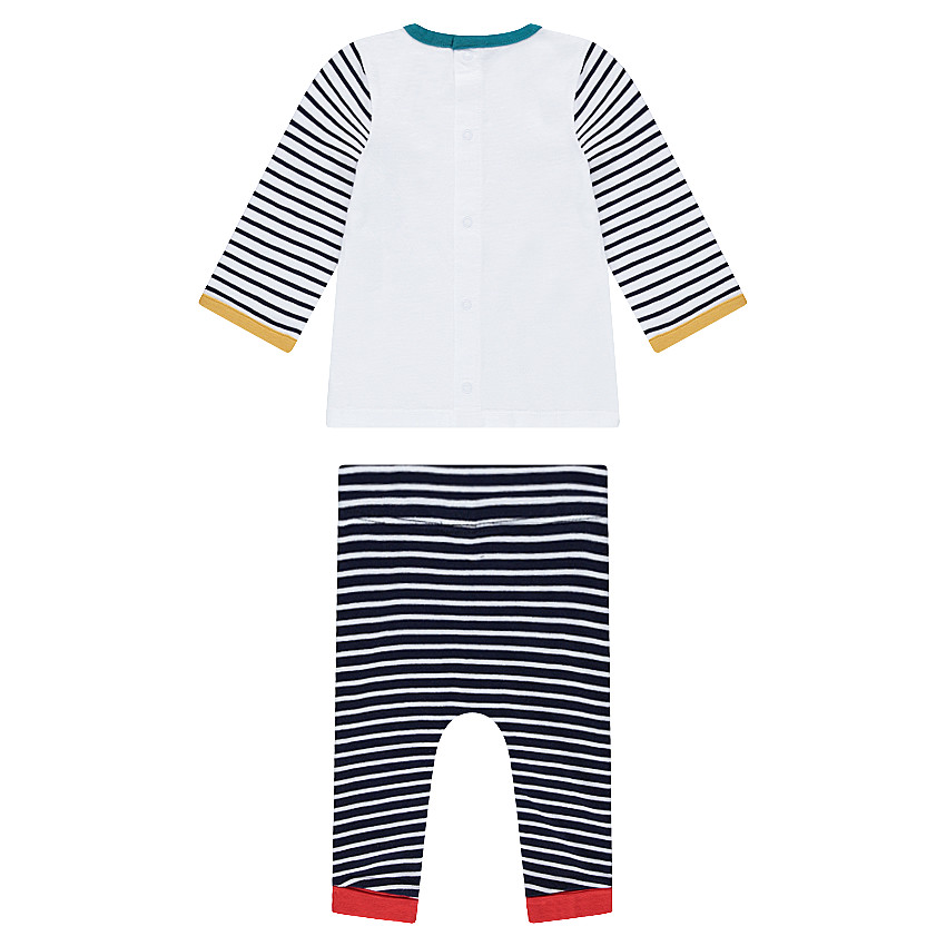 Conjunto de camiseta y pantalón con animales estampados 