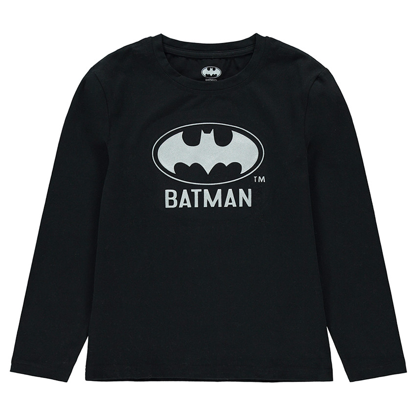 Júnior - Camiseta de manga larga con estampado de logo de  ©Batman 