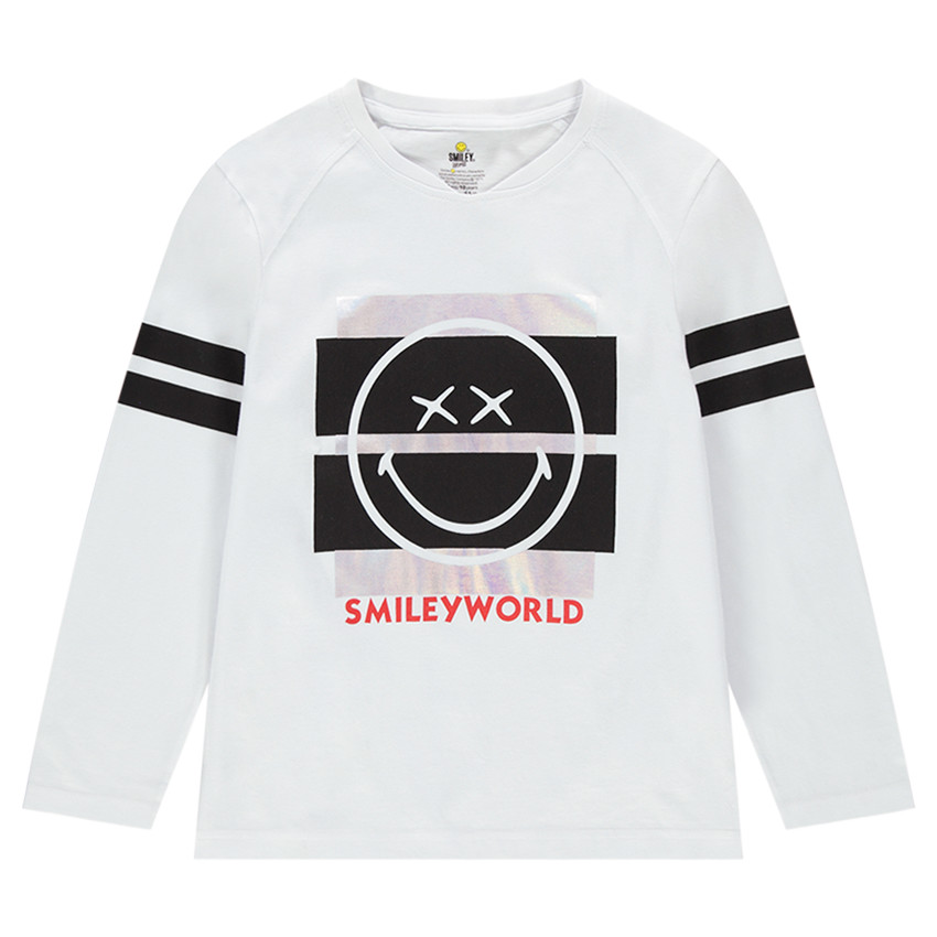 Júnior - Camiseta de punto de manga larga con estampado  