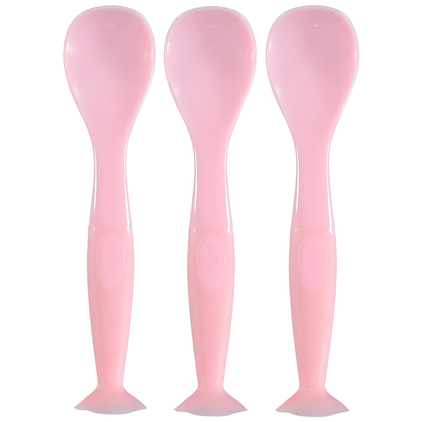 Conjunto de 3 cucharras ventosa Mix'N'Match - Rosa 