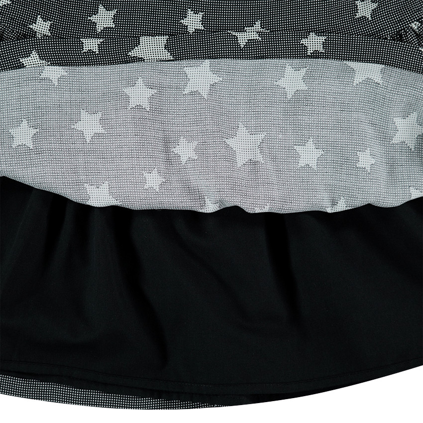 Júnior - Vestido de manga larga con estrellas all-over 