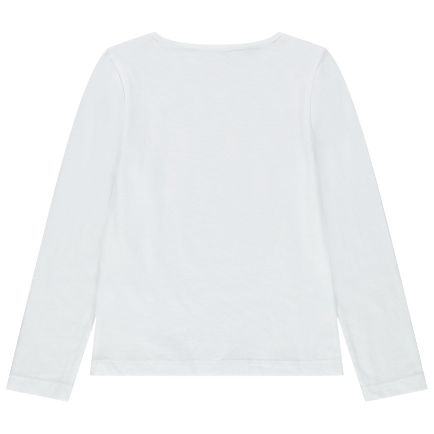 Camiseta de manga larga de algodón bio con mensaje  