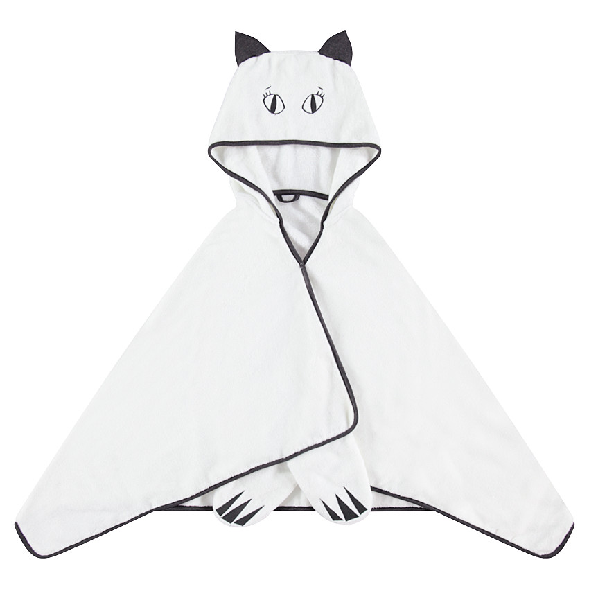 Bata de casa HALLOWEEN de borreguillo con efecto disfraz de gato 