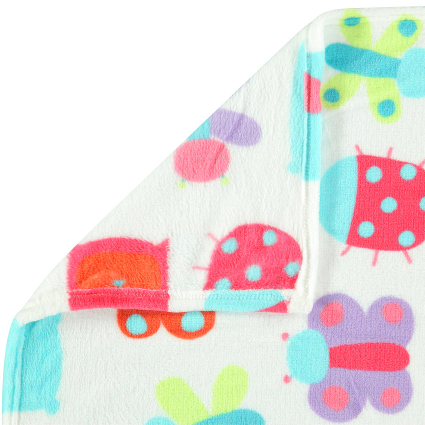 Cobija de tela sherpa estampado fantasía 