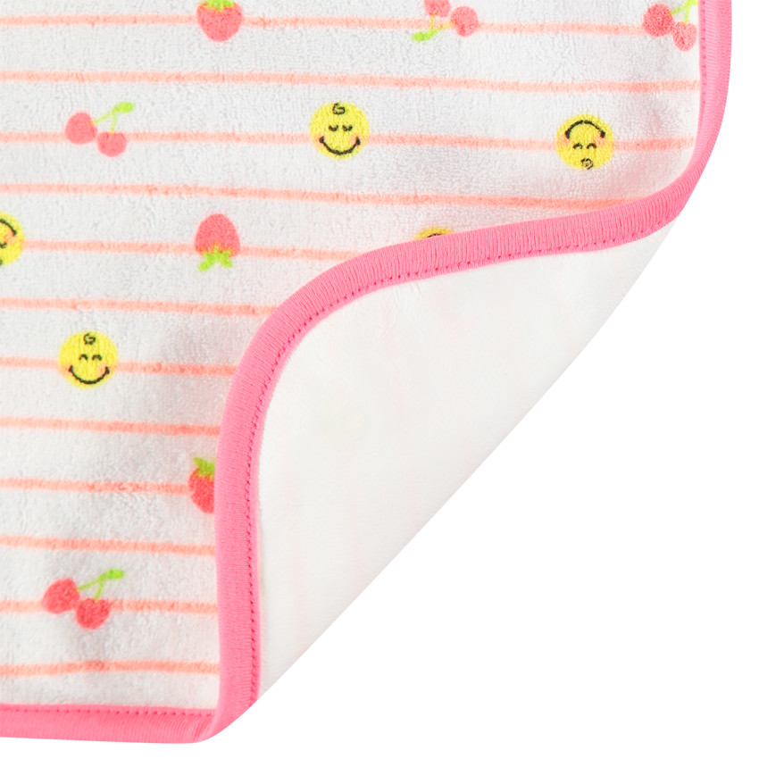Lot de 2 bavoirs de risos con estampado Smiley y rayas 