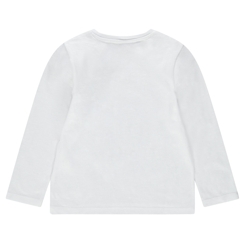 Camiseta de punto de manga larga con estampado de fantasía 