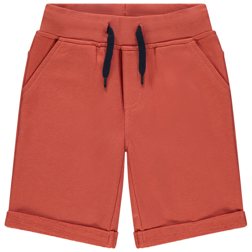 Bermudas de felpa jaspeada. 