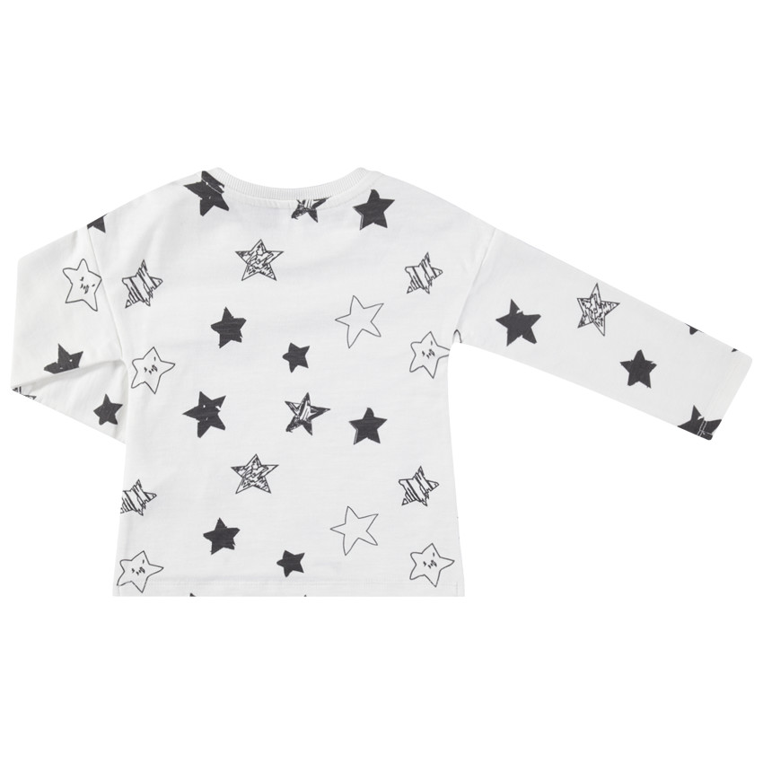 Camiseta de manga larga de punto con estampado de estrellas all over  Additional Camiseta de manga larga de punto con estampado de estrellas all over