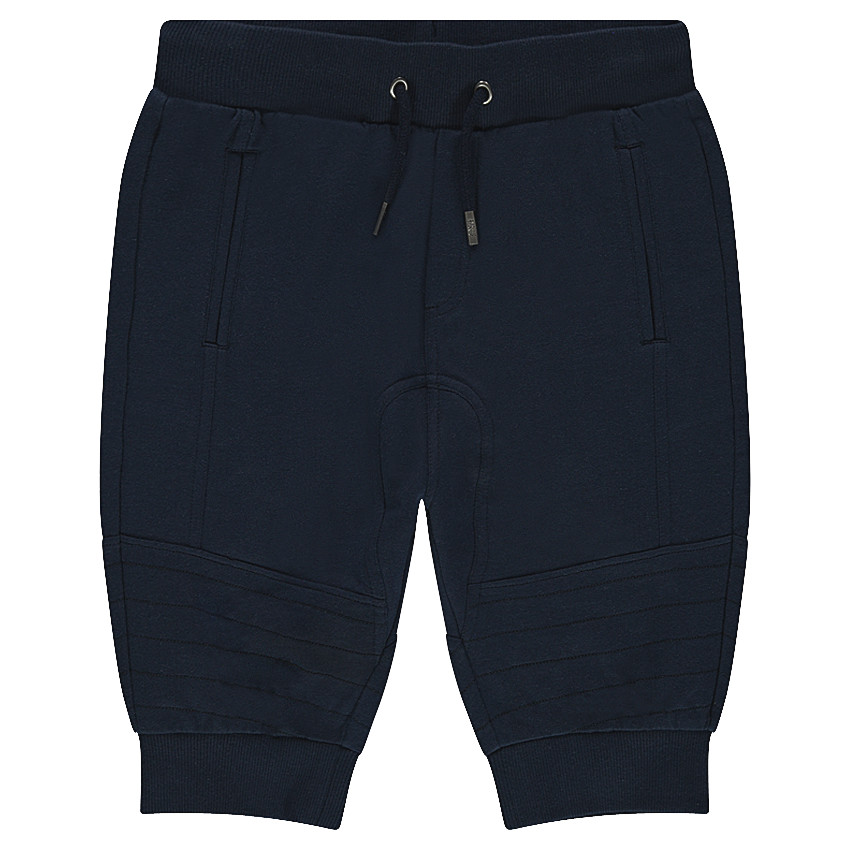 Júnior - Bermudas de muletón liso de tiro bajo 