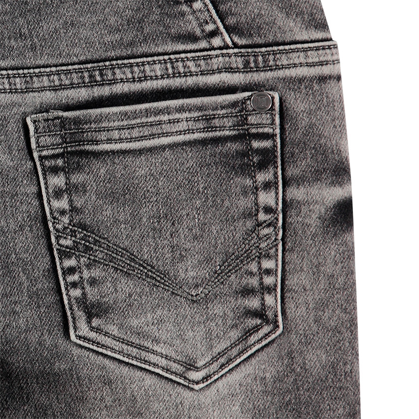 Júnior - Vaqueros de felpa con efecto desgastado 