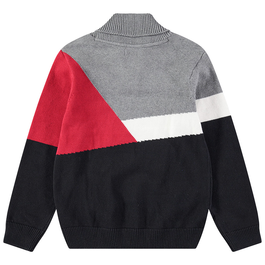 Jersey de punto con dibujos geométricos de jacquard 