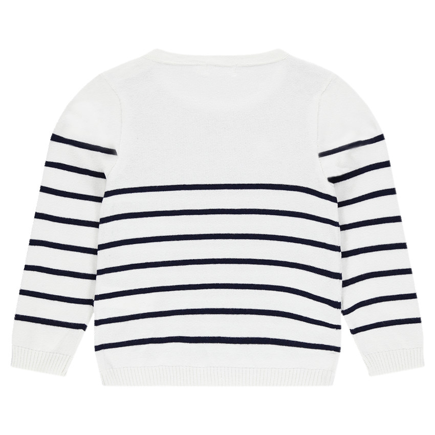 Jersey de punto de estilo marinero con estrellas de jácquard y lentejuelas 