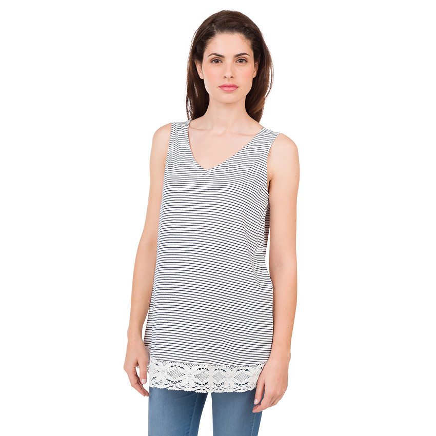 Camiseta de premamá de rayas 