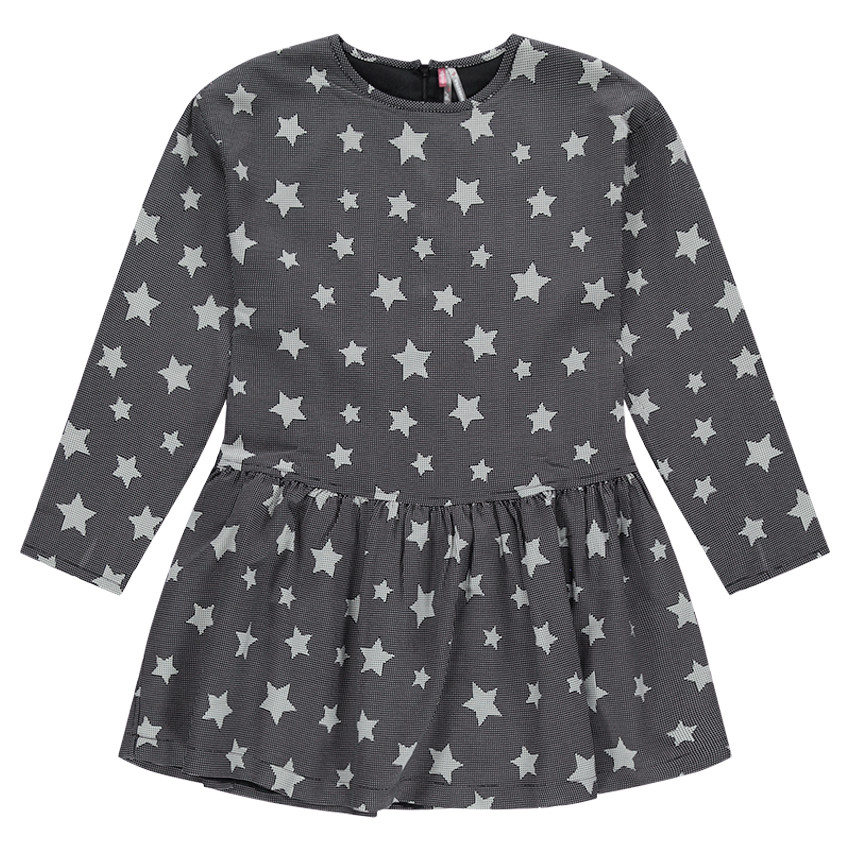 Júnior - Vestido de manga larga con estrellas all-over 