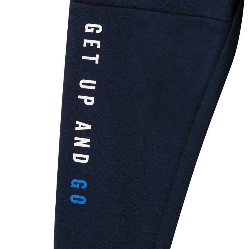 Pantalon de jogging en molleton gratté à inscriptions printées 