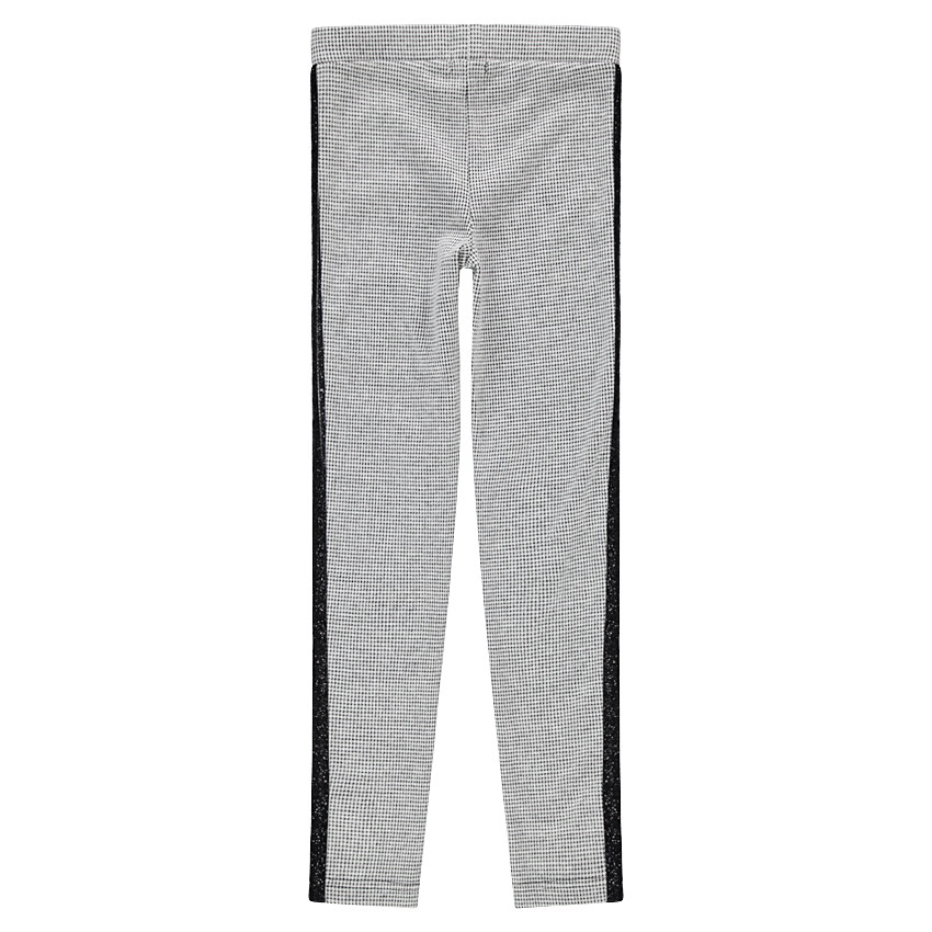 Júnior - Jeggings de pata de gallo con parches y bandas brillantes  Additional Júnior - Jeggings de pata de gallo con parches y bandas brillantes