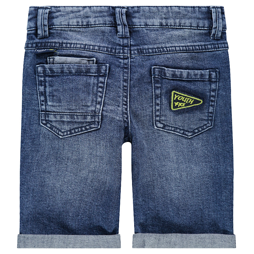 Bermudas vaqueras con desgastado y parches ©Smiley 