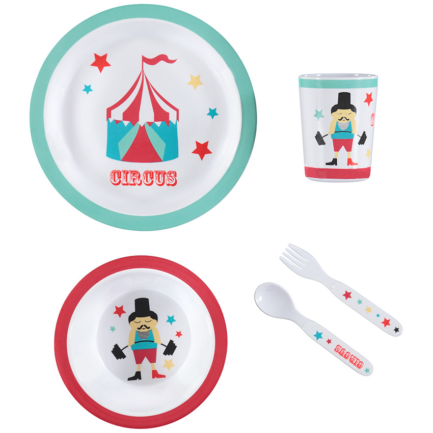 Conjunto para comer Circus - 5 piezas 