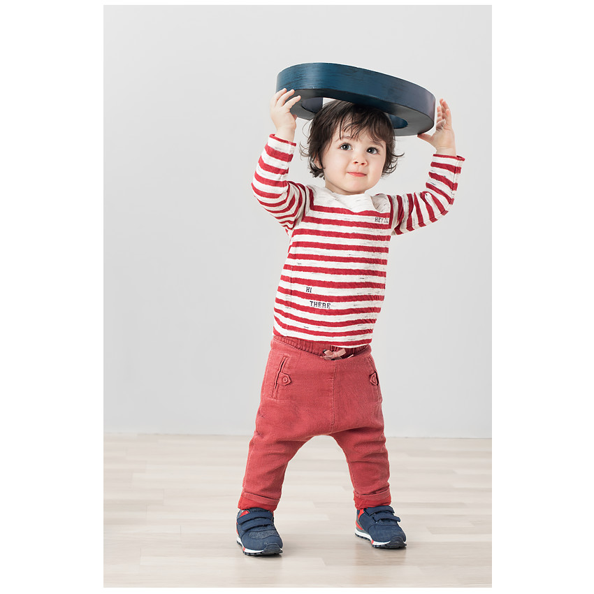 Pantalón de algodón de fantasía teñido con bolsillos ribeteados 