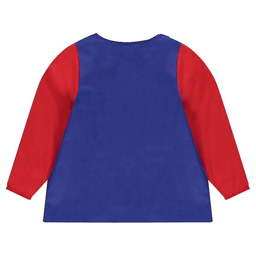 Bata escolar con león estampado 