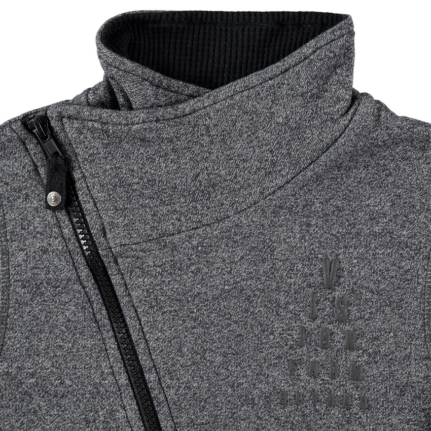 Chaqueta de felpa con bolsillos de cremallera 