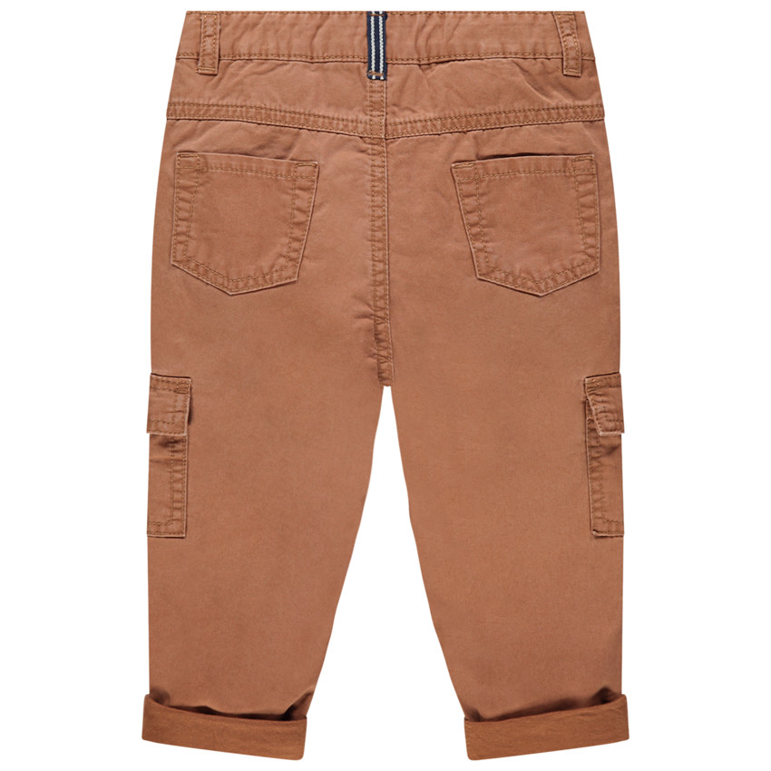 Pantalon surteint en toile style cargo badges Smiley Baby  