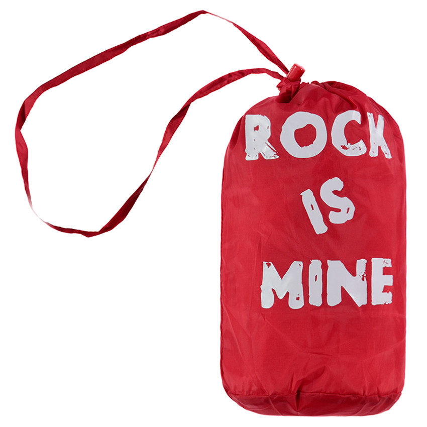 Anorak light*, impermeable y acolchado con capucha y bolsa de almacenamiento estampada 